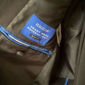 Washable suit, worn once to Prom.  Hagar brand.